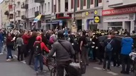 Demonstracja w Berlinie i czysta przemoc policji.  Obrzydliwe...