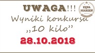 Zmiana terminu wyników konkursu 10 kilo