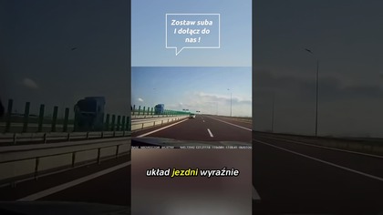 Co on wyprawia?! Jazda pod prąd na autostradzie  #polscykierowcy #niebezpieczeństwo #shorts