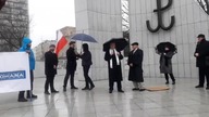 21.02.2020 Krzysztof Tytko wystąpienie pod Pomnikiem Armii Krajowej i Polskiego Państwa Podziemnego 
