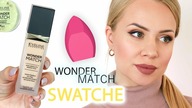 Podkład WONDER MATCH od Eveline - HIT czy KIT? [Test na żywo + swatche]