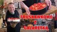 Ciasto truskawkowe bez pieczania z galaretką