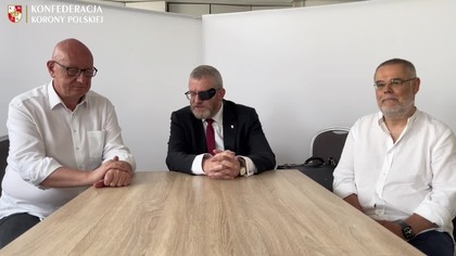 1583 Grzegorz Braun, dr Sławomir Ozdyk i mec.  Krzysztof Łopatowski  oświadczenie z Oleśnicy 29. 06. 2026 r.  (1)