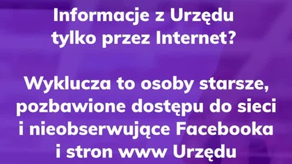Informacje z #Urząd tylko przez Internet? To błąd, który wyklucza #urządgminy #urządmiasta