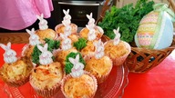 Muffinki na słono lub babeczki wytrawne - propozycja na świąteczne śniadanie.