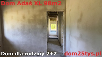 Dom Adaś XL 98m2 | Dom dla rodziny 2+2 | Tynki :)