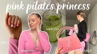 spędź ze mną dzień jako PINK PILATES PRINCESS!  poranna rutyna  skincare  nawyki  trening