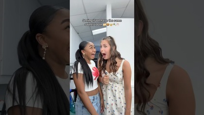 Opening our eyes based on how much we like the dessert!  #shorts #funny #trending