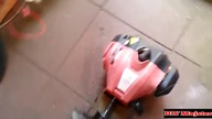 Generator prądu 12V z alternatora i silnika od kosy spalinowej.  Domowe wynalazki.
