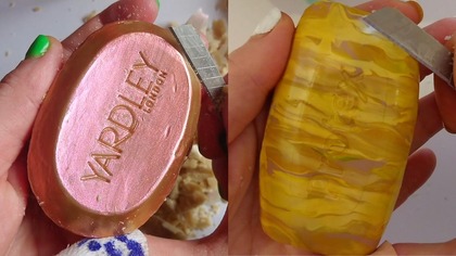 Soap Carving ASMR Relaxing Sounds no talking Satisfying ASMR Video