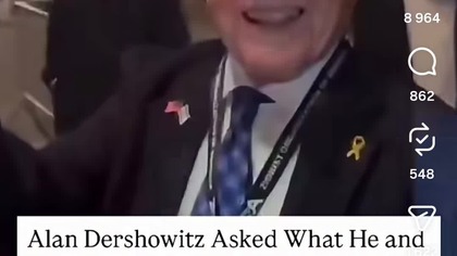 Pedofil i prawnik epsteina - Alan dershowitz promuje książkę propagandy żydowskiej