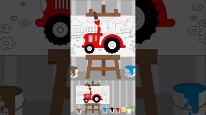 Kolorowania traktora dla dzieci