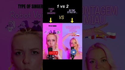 TYPES OF SINGERS  COUNTRIES ACCENT  #montagemmiau