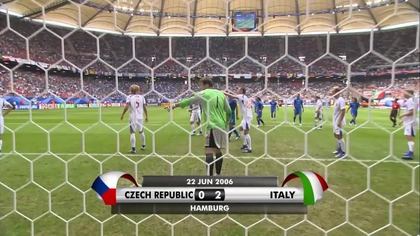 MŚ Niemcy 2006 - Czechy-Włochy 0:2 (22. 06. 2006)
