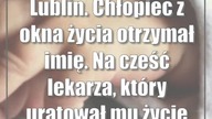 Lublin.  Chłopiec z okna życia otrzymał imię.  Na cześć lekarza, który uratował mu życie