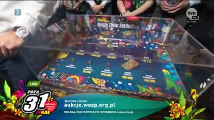 TVN - Fragment wejście 31.  finał WOŚP o 18:40, sponsorzy, ident, reklamy i pocz.  Faktów (29. 01. 2023)