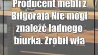 Producent mebli z Biłgoraja: Nie mógł znaleźć ładnego biurka.  Zrobił własne