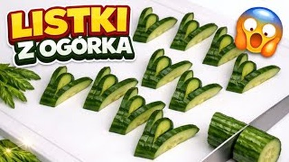  Nie krój ogórka normalnie! Ten trik robi efekt WOW! 
