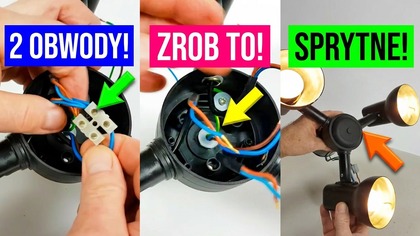 Jak przerobić lampę sufitową z jednego na dwa obwody? DIY