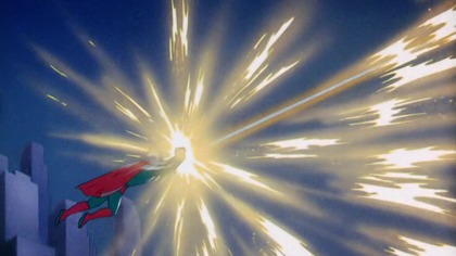The Mad Scientist captures Lois Lane and uses his Electrothanasia-Ray to destroy a bridge and attack the Daily Planet, but Superman intervenes to save the building. Thrilled, the Scientist eagerly tests his ray against the Man of Steel.