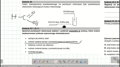ZADANIE 32 i 33 CKE 2021 MARZEC KWAS METANOWY I WL CHROMU