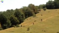 Polscy ratownicy na motocyklach i rowerach