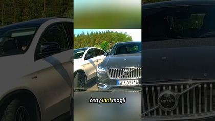Nerwy puściły w korku: Kierowca Volvo atakuje #agresja #kierowca #wypadek
