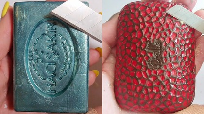 Soap Carving ASMR Relaxing Sounds no talking Satisfying ASMR Video #soapcarving #soapcuttingvideo