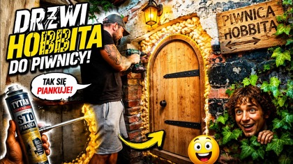 ZROBIŁEM DRZWI HOBBITA DO PIWNICY! 