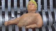 Shredding Machine Crushing: Stretch Armstrong Destruction EXPERIMENT