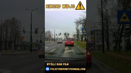 Baran w Volvo ignoruję nakaz jazdy w lewo i jedzie na wprost #shorts #rikordwidjo #polska #policja