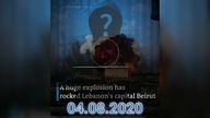 Boom...  04. 08. 2020 Video Moment Explosion Lebanon Beirut Atomic - Wybuch w Libanie jak Bomba Atom