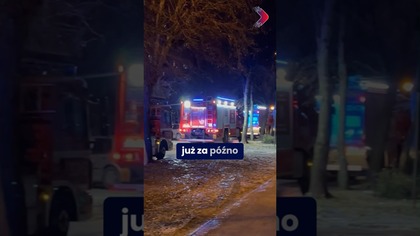 Tragiczny pożar w bloku przy ul.  Widok.  W mieszkaniu strażacy znaleźli ciało kobiety