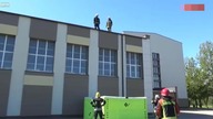 Nieudany skok strażaka podczas pokazu