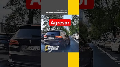 Puściły mu nerwy tylko dlatego, że go nie wpuścił #warszawa #kierowca
