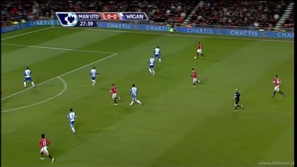 Premier League sezon 2009/2010 Man Utd 1-0 Wigan Rooney