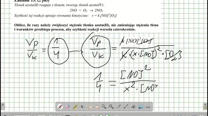 Tlenek azotu(II) reaguje z tlenem, tworząc tlenek azotu(IV): 2NO + O2 2NO2.  ZADANIE 15 CKE 2007