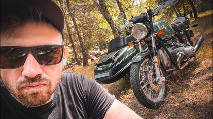 Buduję motocyklowego kampera dla rodziny.  BMW R 100 S z wózkiem.