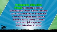 Już za parę dni za dni parę - Lato lato lato czeka - z linią melodyczną ( karaoke )