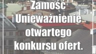 Zamość: Unieważnienie otwartego konkursu ofert.