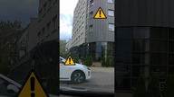 Wymuszenie pierwszeństwa na skrzyżowaniu równorzędnym - Warszawa #shorts #rikordwidjo