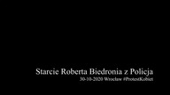 Starcie Roberta Biedronia z policja