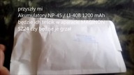 MAGINON SZ24 grzeje nawet nowy Akumulator NP 45 LI 40B 1200 mAh dla czego