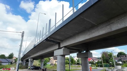 Estakada w remoncie.  Znikły ekrany akustyczne