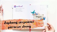 Zaplanuj ze mną sierpień, czyli pierwsze strony w bullet journalu | August Plan With Me