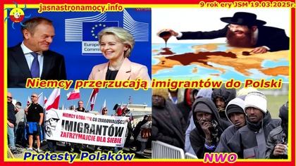 Wiadomości JSM Niemcy przerzucają imigrantów do Polski.  Protest Polaków.  NWO