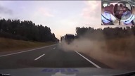 Pościg za pijanym kierowcą TIR-a.  Białoruscy policjanci rzucali w niego kamieniami.