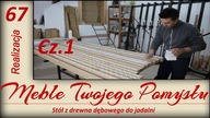 Stół z drewna dębowego do jadalni / Oak dining table for the dining room