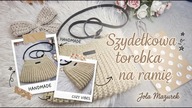 Szydełkowa torebka na ramię.