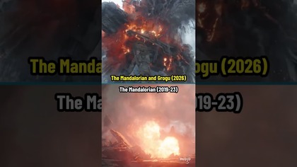 The Mandalorian and Grogu Then vs Now